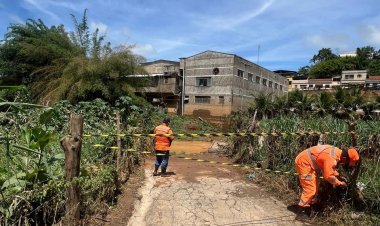 Guiricema: Bombeiros atuam em ocorrência de deslizamento de massa