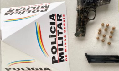 Polícia Militar apreende arma após festa clandestina em Ubá