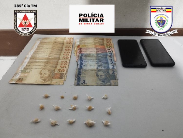 Polícia Militar apreende drogas e prende suspeitos por tráfico em Ubá