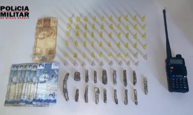 Polícia Militar prende suspeito por tráfico de drogas no bairro São Domingos