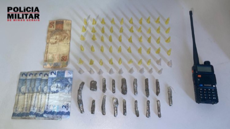 Polícia Militar prende suspeito por tráfico de drogas no bairro São Domingos