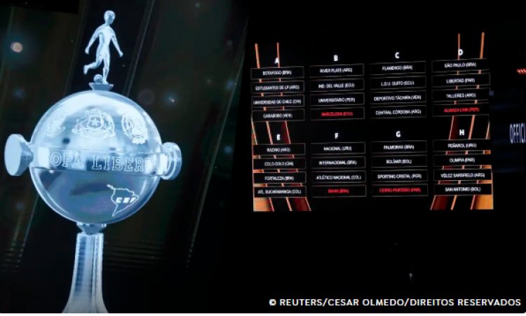 Conmebol sorteia grupos da próxima edição da Libertadores