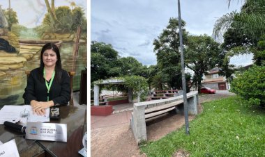 Vereadora Aline Melo solicita melhorias na Praça Getúlio Vargas