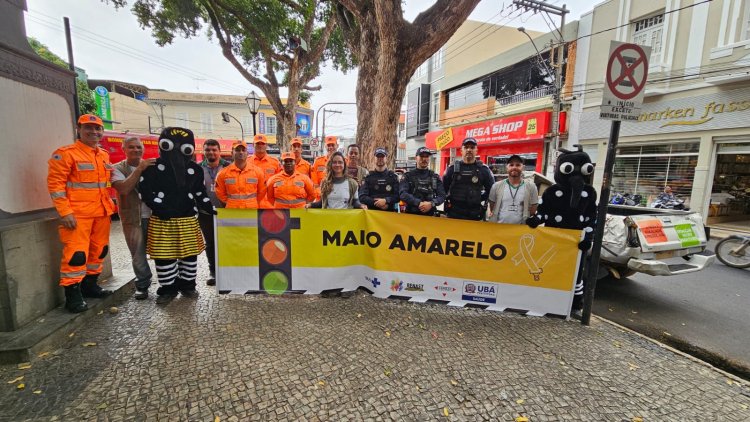 Pit Stop Interativo Marca Encerramento do Maio Amarelo 2025 em Ubá