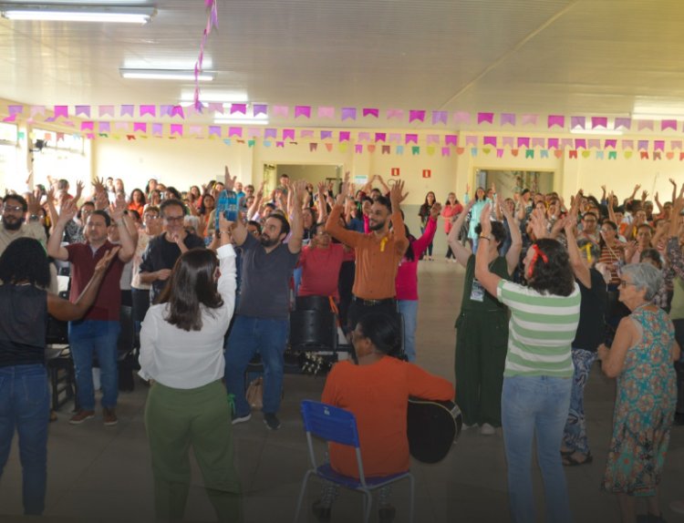 Festa no Encontro Municipal de Mulheres Rurais em Viçosa