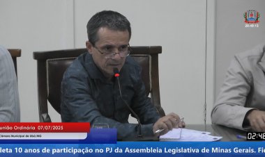 Vereador Gilson Fazolla (PDT) cobra transparência, reconhecimento e cronograma de obras durante sessão da Câmara de Ubá