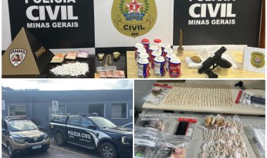 PCMG e PMMG realizam operação contra o tráfico de drogas em Muriaé