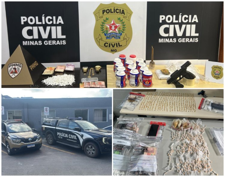 PCMG e PMMG realizam operação contra o tráfico de drogas em Muriaé