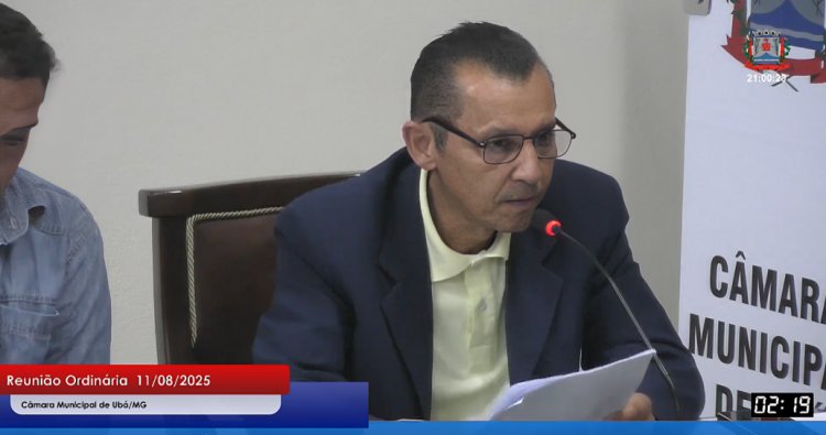 Vereador Domingos Trindade critica contrato milionário da coleta de lixo e aponta falhas na limpeza pública de Ubá