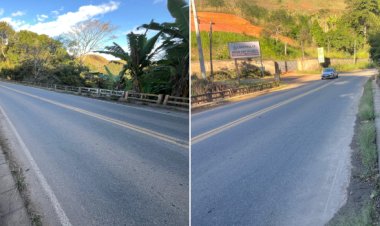 Departamento de Estradas de Rodagem de Minas interdita ponte para obras na rodovia LMG-874, na Zona da Mata