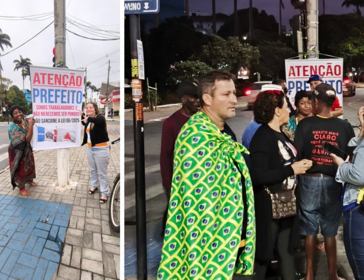 Manifestação em frente à Prefeitura de Ubá cobra transparência sobre Código Tributário