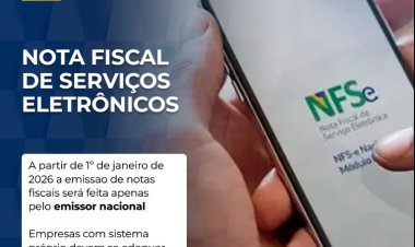 NFS-e em Viçosa será emitida por emissor nacional a partir de 1º de janeiro