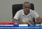 Professor Breno pede mudanças na prestação de contas da Prefeitura e sugere revisão de empréstimo de R$ 80 milhões